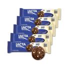 Cookies Laka Chocolate Branco e ao Leite Kit 5 packs de 80g