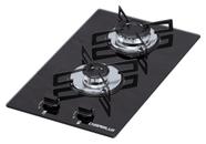 Cooktop 2 bocas Chamalux ultra chama Bivolt Preto Cooktop 2 bocas Chamalux ultra chama Bivolt Preto