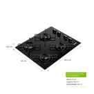 Cooktop 4 Bocas a Gás Automático Vidro Preto Bivolt Consul