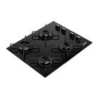 Cooktop 4 Bocas a Gás CD060BE com Grades Estáveis e Mesa de Vidro Temperado Consul
