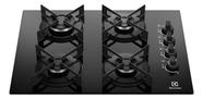 Cooktop 4 Bocas a Gás Electrolux Mesa de Vidro Efficient Grade de Aço Fosco (KE4GR) Bivolt Cooktop 4 Bocas a Gás Electrolux Mesa de Vidro Efficient Grade de Aço Fosco (KE4GR) Bivolt