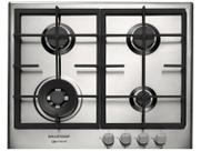 Cooktop 4 Bocas a Gás Natural e GLP Brastemp Inox Acendimento Automático Gourmand BDK60DR
