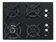 Cooktop 4 Bocas A Gas Vidro Preto Pro Cook - Fischer