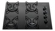 Cooktop 4 Bocas Atlas Agile Up Mesa Vidro Mega Chama Bivolt
