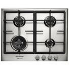 Cooktop 4 Bocas Brastemp Gourmand Inox com Duplachama e Trempe com Ferro Fundido - BDK60DR