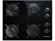 Cooktop 4 Bocas Brastemp Preto a Gás GLP
