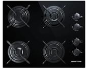 Cooktop 4 Bocas Brastemp Preto a Gás GLP