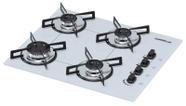Cooktop 4 bocas Chamalux ultra chama Bivolt Branco / GN