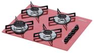Cooktop 4 bocas Chamalux ultra chama Bivolt Rosa