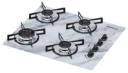 Cooktop 4 bocas Chamalux ultra chama Mármore Branco