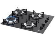Cooktop 4 Bocas Fischer Preto a Gás GLP Cooktop 4 Bocas Fischer Preto a Gás GLP