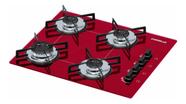 Cooktop 4 Bocas Fogão Gás Cozinha Ultra Chama Chamalux Bivolt Vermelho Cooktop 4 Bocas Fogão Gás Cozinha Ultra Chama Chamalux Bivolt Vermelho