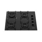 Cooktop 4 Bocas Mesa De Vidro Itatiaia Essencial Preto - Biv