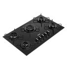 Cooktop 5 Bocas a Gás CDS75AE com Grades Estáveis e Mesa de Vidro Temperado Consul