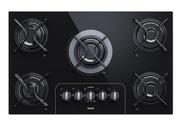 Cooktop 5 Bocas a Gás com Controle Fácil e Acendimento Automático Vidro Preto Bivolt CD075AE Consul Cooktop 5 Bocas a Gás com Controle Fácil e Acendimento Automático Vidro Preto Bivolt CD075AE Consul