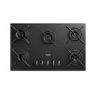 Cooktop 5 Bocas a Gás Consul com Grades Estáveis e Mesa de Vidro CD075BE Bivolt Cooktop 5 Bocas a Gás Consul com Grades Estáveis e Mesa de Vidro CD075BE Bivolt