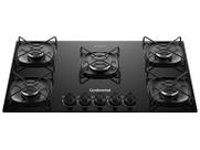 Cooktop 5 Bocas a Gás Continental Mesa de Vidro Preto com Acendimento Automático (KC5GR)