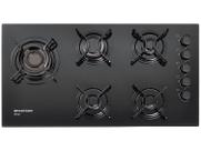 Cooktop 5 Bocas a Gás GLP Brastemp Vidro Temperado