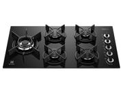 Cooktop 5 Bocas a Gás GLP Electrolux Preto Super Automático Expert KE5GW Cooktop 5 Bocas a Gás GLP Electrolux Preto Super Automático Expert KE5GW