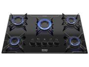 Cooktop 5 Bocas a Gás GLP Itatiaia Preto Electra Plus