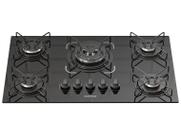 Cooktop 5 Bocas a Gás GLP Itatiaia Tripla Chama Preto Essencial Cooktop 5 Bocas a Gás GLP Itatiaia Tripla Chama Preto Essencial