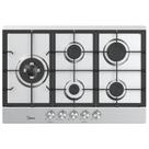 Cooktop 5 Bocas a Gás Inox com Grade de Ferro Fundido Midea