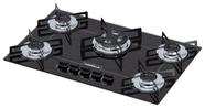 Cooktop 5 bocas Chamalux tripla chama Bivolt Preto