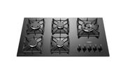 Cooktop 5 Bocas Dako Diplomata Mesa de Vidro Preto Bivolt