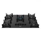 Cooktop 5 Bocas Fit Line Trempe Iron com Vidro Preto 36325 - Fischer