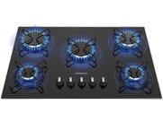 Cooktop 5 Bocas Mondial a Gás GLP Preto - CTG-02 Cooktop 5 Bocas Mondial a Gás GLP Preto - CTG-02