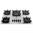 Cooktop 5 Bocas Mueller Tripla Chama Alumínio MCG5BK