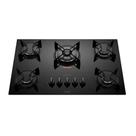 Cooktop 5 bocas preto com mesa de vidro e tripla chama Atlas U Top Cooktop 5 bocas preto com mesa de vidro e tripla chama Atlas U Top