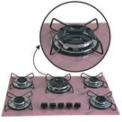 Cooktop 5 bocas Tripla Chama 127 220v Marmorizado Rosa