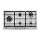 Cooktop a gas 5 bocas tramontina penta plus em aco inox e trempes em ferro fundido c/ acendimento automatico 94752104