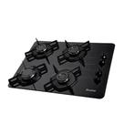 Cooktop à Gás Braslar Pop 4 Bocas Mesa Vidro Super-Automático-Preto Cooktop à Gás Braslar Pop 4 Bocas Mesa Vidro Super-Automático-Preto