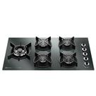 Cooktop a Gás Electrolux Home Pro em Vidro com 05 Bocas Preto - KE5HP Cooktop a Gás Electrolux Home Pro em Vidro com 05 Bocas Preto - KE5HP