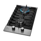 Cooktop a Gás Fischer 2 Bocas Platinium com Trempe de ferro fundido Mesa Vidro Bivolt Cooktop a Gás Fischer 2 Bocas Platinium com Trempe de ferro fundido Mesa Vidro Bivolt