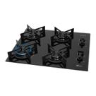 Cooktop a Gás Fischer 4 Bocas Fit Line Trempe Iron