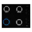Cooktop a Gás Fischer 4 Bocas Fit Line Vidro Preto