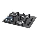 Cooktop a Gás Fischer 4 Bocas Mesa Vidro Bivolt Preto Cooktop a Gás Fischer 4 Bocas Mesa Vidro Bivolt Preto