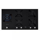 Cooktop a Gás Fischer Infinity Duo 5 Bocas Mesa Vidro Temperado Preto Bivolt Cooktop a Gás Fischer Infinity Duo 5 Bocas Mesa Vidro Temperado Preto Bivolt