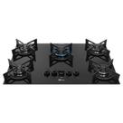 Cooktop a Gás Fit Line Iron 5 Bocas Superautomático Mesa de Vidro Fischer