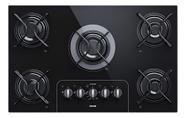 Cooktop A Gas Preto 5 Bocas Consul Cd075ae 11400w Bivolt