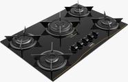 Cooktop a gas realce 5 bocas com tripla chama