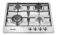 Cooktop a Gás Suggar 4 Bocas FG4134IX Tripla Chama Inox Bivolt