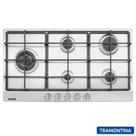 Cooktop a Gás Tramontina Penta Plus Tri SS 90 com 05 Bocas, Acendimento Super Automático Inox - 94752/104