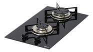 Cooktop A Gas Vidro 2 Bocas 30x51cm Bivolt Pro Cook Fischer Preto