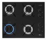 Cooktop A Gas Vidro 4 Bocas Pro Cook 55x46cm Bivolt Fischer Preto