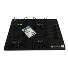 Cooktop Braslar Pop Gás 4 Bocas Mesa Vidro Preto Acendimento Automático Bivolt Cooktop Braslar Pop Gás 4 Bocas Mesa Vidro Preto Acendimento Automático Bivolt