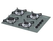 Cooktop chamalux 4 bocas ultra chama prata trempe chapa